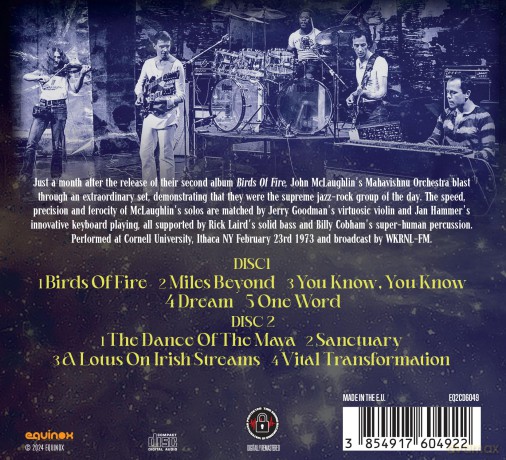 Mahavishnu Orchestra: Mahavishnu Orchestra - Cornell University, New York 1973 (2) [CD]