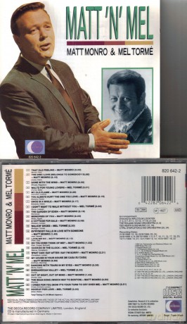 Matt Monro E Mel Torme: Matt 'N' Mel [CD]