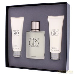 Giorgio Armani Acqua Di Gio Homme Zestaw - Woda Toaletowa 100ml Spray + Balsam Po Goleniu 75ml + Żel Pod Prysznic 75ml [3xKOSMETYKI]