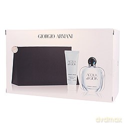 Giorgio Armani Acqua Di Gioia Zestaw - Woda Perfumowana 100ml Spray + Balsam Do Ciała 75ml + Kosmetyczka [3xKOSMETYKI]