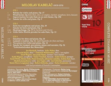 Miloslav Kabelac - Complete Chamber Music (3) [CD]