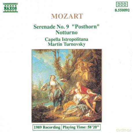 Wolfgang Amadeus Mozart: Mozart: Serenade No. 9 "Posthorn", Notturno [CD]
