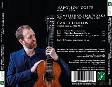 Napoleon Coste: Complete Guitar Works Vol. 3: Feuilles DAutomne [CD]