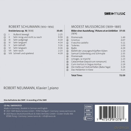 Neumann,Robert - Kreisleriana Op. 16 Bilder Einer Ausstellung [CD]