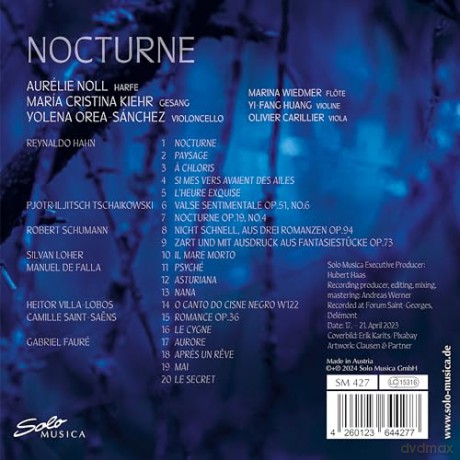 Nocturnes Hahn, Faurm, S Samns... - Maria Cristina Kiehr, Soprano [CD]