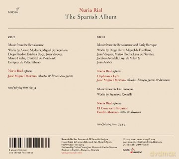 Nuria Rial-The Spanish Album-Renaissance Music [CD]
