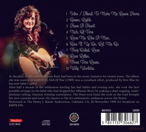 Bonnie Raitt: Oakland 19 [CD]
