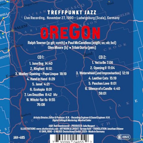 Oregon (Treffpunkt Jazz,Ludwigsburg 1990) [CD]