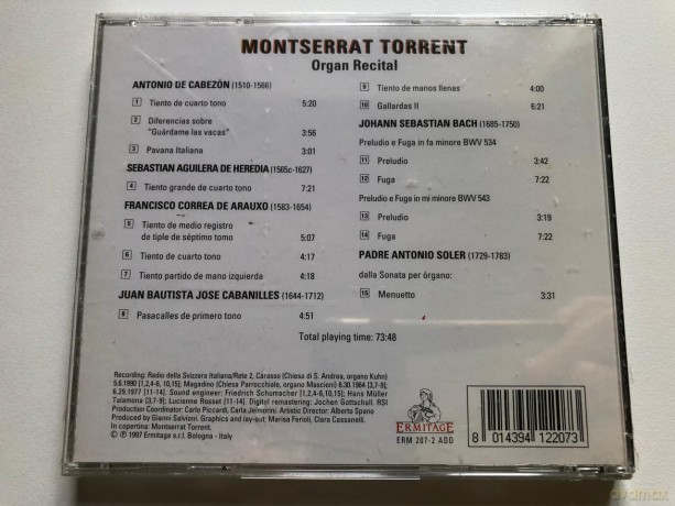 Monsterrat Torrent: Organ Recital [CD]