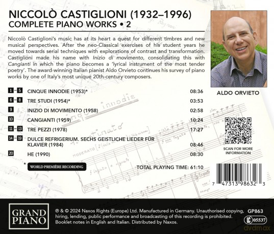 Aldo Orvieto: Orvieto,Aldo - Samtliche Werke Fur Klavier Vol.2 [CD]
