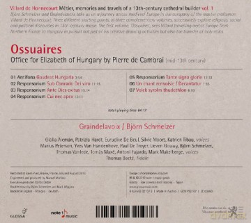 Graindelavoix: Ossuaires: Office for Elizabeth of Hungary by Pierre De Cambrai [CD]