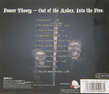 Power Theory: Out Of The Ashes,Into The Fire [CD]