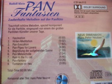 Klein Rudolf: Pan Fantasien [CD]
