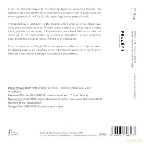 Soumm/Levy/Orchestre De Chambre PelléAs: Paris Est Une FęTe [CD]