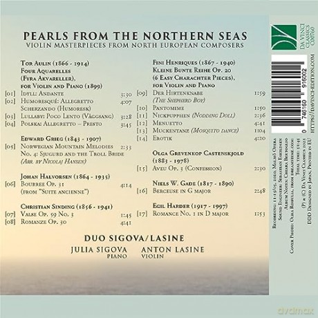 Duo Sigova-Lasine: Pearls From The Northern Seas - Violin Masterpieces From North European Compose [CD]