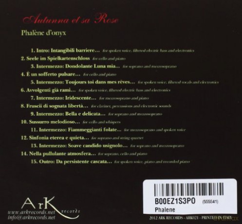 Autumna Et Sa Rose: Phalne d'onyx [CD]