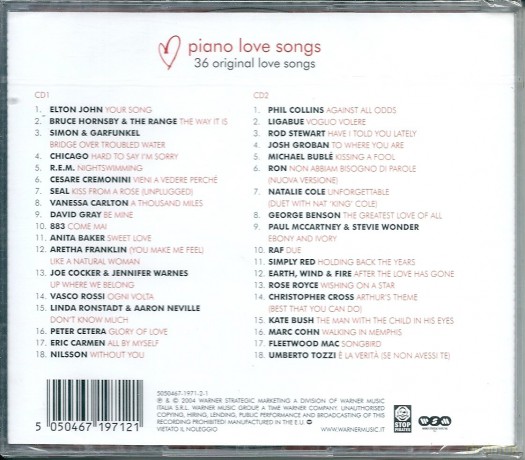 Piano Love Songs [2CD]