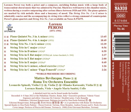Piano Quintets Nos. 3 And 4 String Trios [CD]