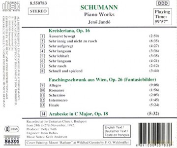Robert Schumann: Piano Works [CD]