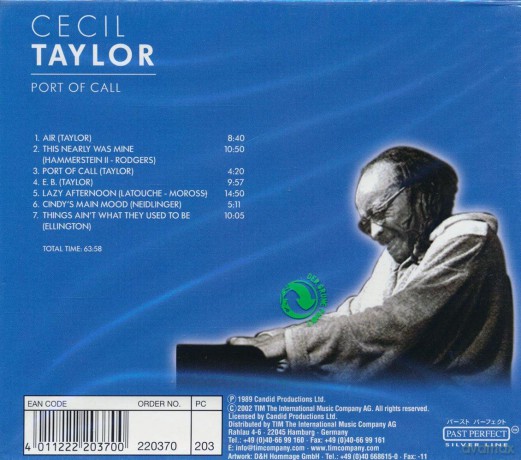 Cecil Taylor: Port Of Call [CD]