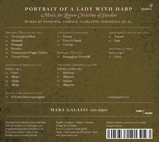 Mara Galassi: Portrait Of A Lady With Harp [CD]