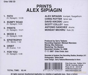 Alex Sipiagin: Prints [CD]