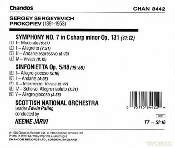 Prokofiev: Prokofiev: Symphony No. 7, Op. 131; Sinfonietta, Op. 5/48 [CD]