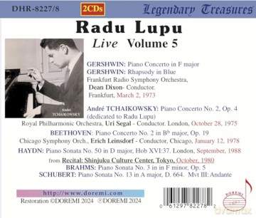 Radu Lupu: Radu Lupu Live Vol. 5 [CD]