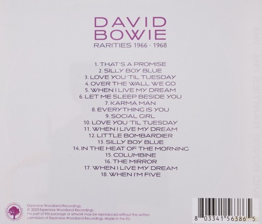 David Bowie: Rarities 1966-1968 [CD]