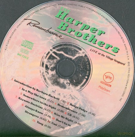 Harper Brothers: Remembrance Live at Village Vanguard [CD]