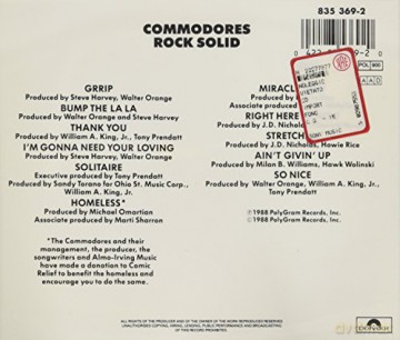 The Commodores: Rock Solid [CD]