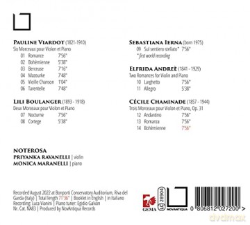 Duo Noterosa: Romances Et Morceaux [CD]