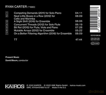 Present Music David Bloom: Ryan Carter: On A Better Filtering Algorithm [CD]