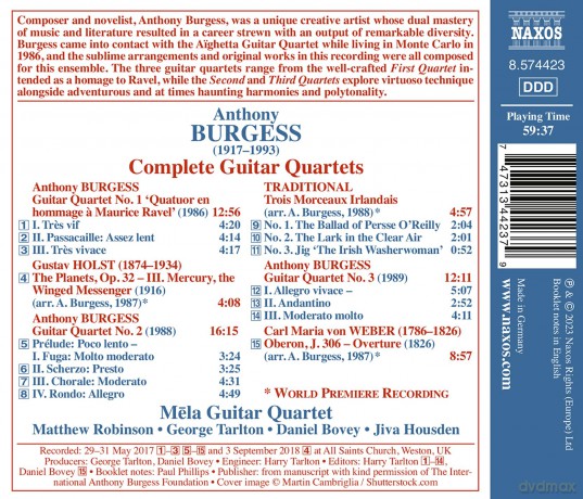 Mela Guitar Quartet: SäMtliche Gitarrenquartette [CD]