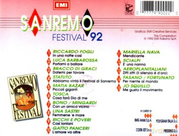 San Remo Festival 92 [CD]