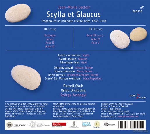 Gens/Vashegyi/Purcell Choir/Orfeo Orchestra: Scylla Et Glaucus (Paris,1746) [CD]