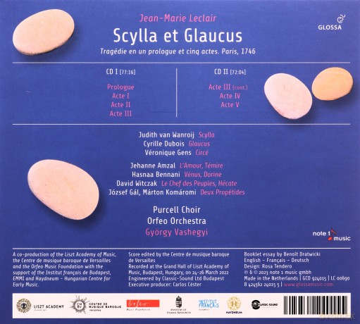 Gens/Vashegyi/Purcell Choir/Orfeo Orchestra: Scylla Et Glaucus (Paris,1746) [CD]