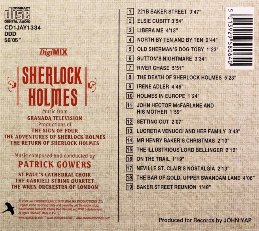 Patrick Gowers: Sherlock Holmes Series - Tv soundtrack [CD]