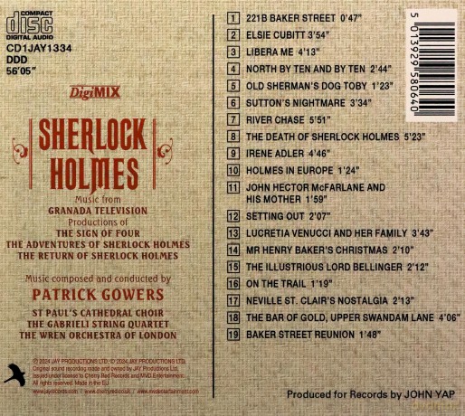 Patrick Gowers: Sherlock Holmes Series - Tv soundtrack [CD]