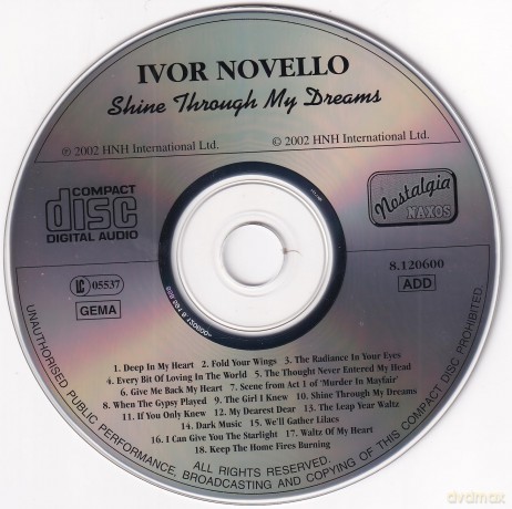 Ivor Novello: Shine Through My Dreams [CD]