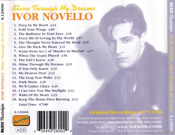 Ivor Novello: Shine Through My Dreams [CD]