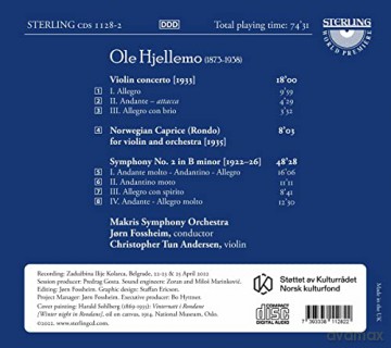 Andersen/Fossheim/Makris Symphony Orchestra: Sinfonie Nr. 2 In H-Moll Violinkonzert [CD]
