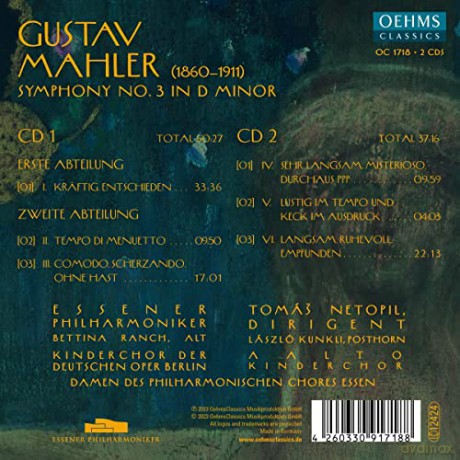 Ranch/Netopil/Essener Philharmoniker/+: Sinfonie Nr. 3 In D-Moll [CD]