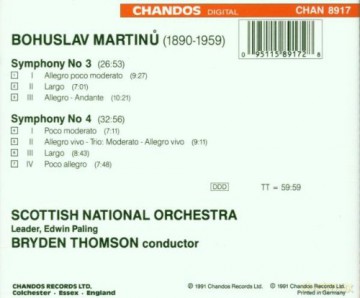 Thomson/Scott.Nat.Orch.: Sinfonie Nr.3+4 [CD]
