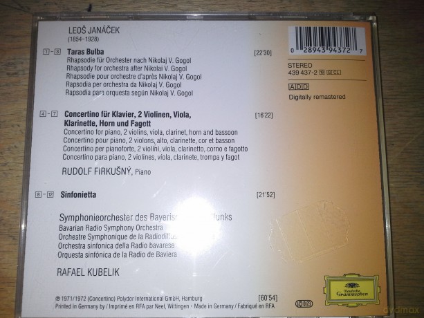 Sinfonietta - Taras Bulba - Concertino [CD]