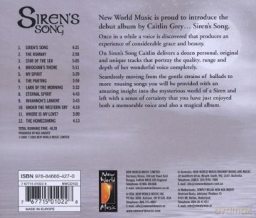 Caitlin Grey: Siren's Song [CD]