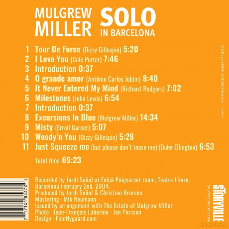 Mulgrew Miller: Solo In Ba [CD]