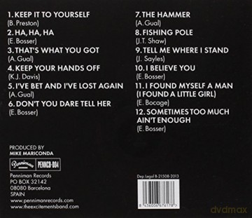 Excitements: Sometimes Too Much Ain T Enough [CD]