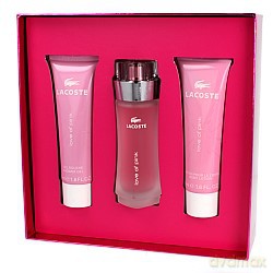 Lacoste Love Of Pink Zestaw - Woda Toaletowa 30ml Spray + Balsam Do Ciała 50ml + Żel Pod Prysznic 50ml [3xKOSMETYKI]