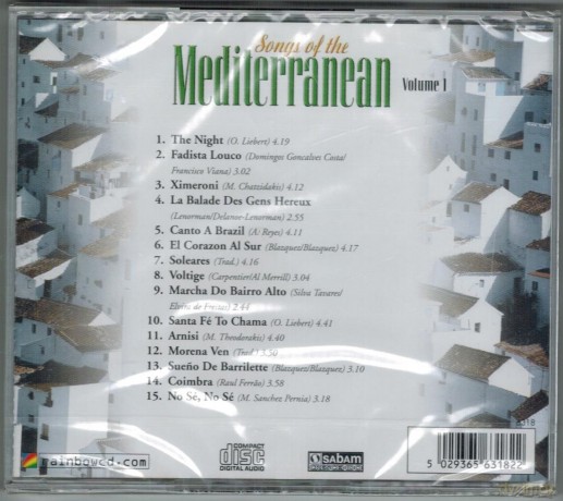 Songs Of The Mediterranean Volume 1 [CD]